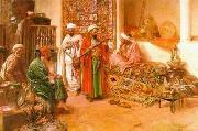 Arab or Arabic people and life. Orientalism oil paintings  347